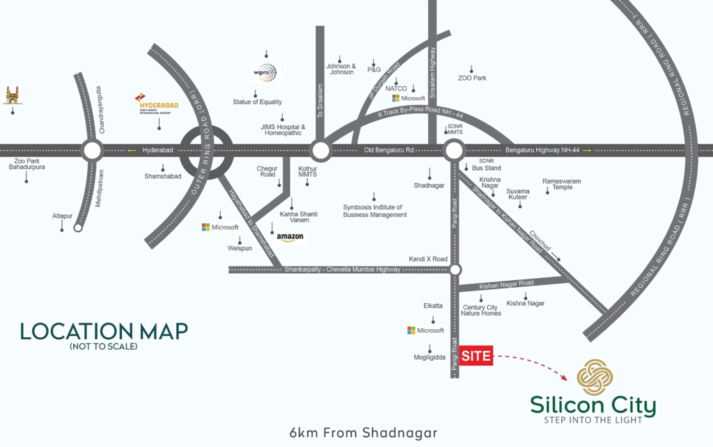 Silicon City Location Map Image